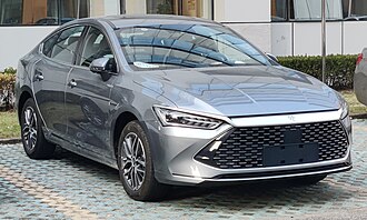 BYD Qin Plus DM-i white premium front