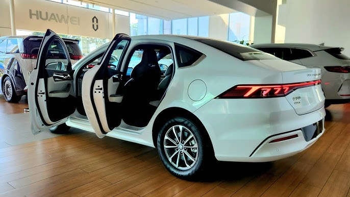 BYD Qin Plus red rear view